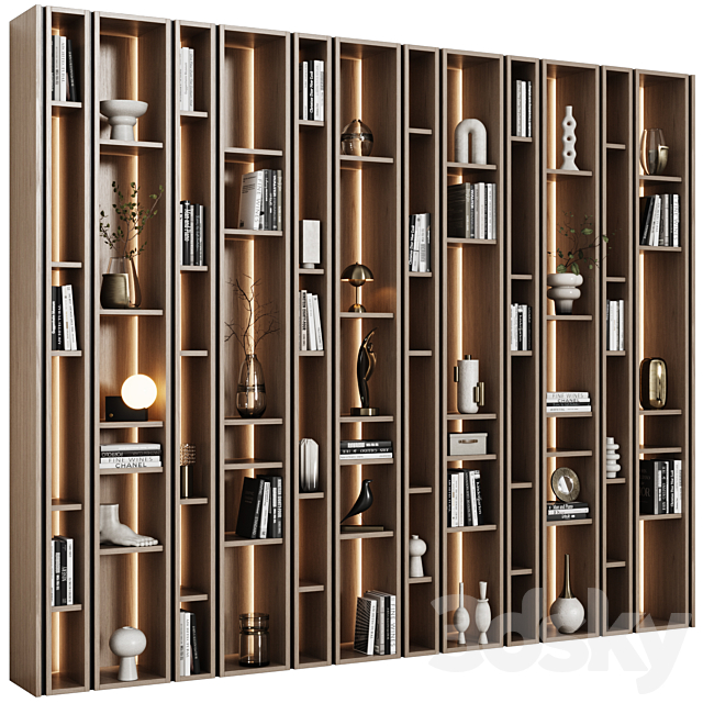 Modern Modular Shelving 01 3ds Max - thumbnail 1