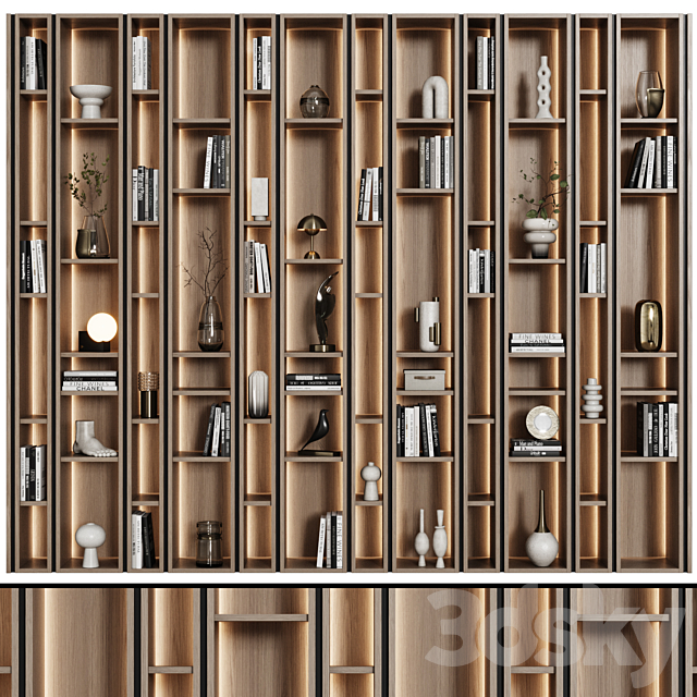 Modern Modular Shelving 01 3ds Max - thumbnail 2