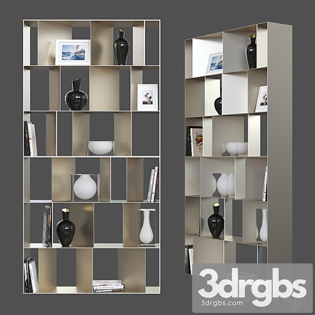 Modular shelving cattelan italia nautilus. 2 3dsmax Download - thumbnail 1