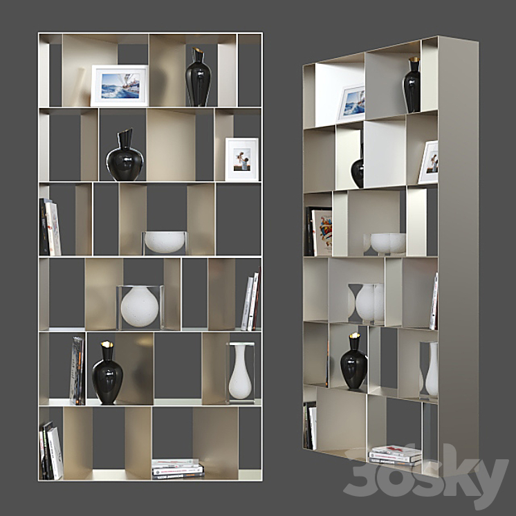 Modular shelving Cattelan italia Nautilus. 3DS Max - thumbnail 1