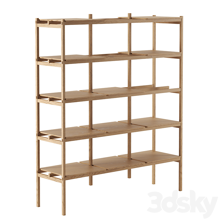 N  SS01 shelving system by KARIMOKU CASE STUDY 3DS Max - thumbnail 1