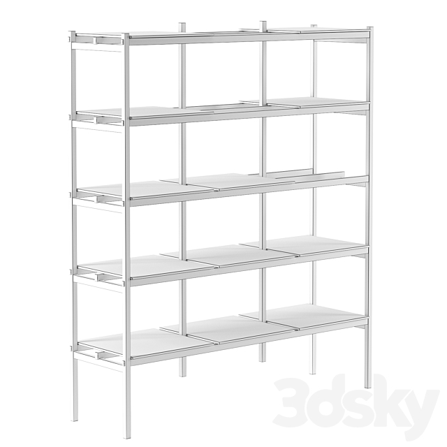 N – SS01 shelving system by KARIMOKU CASE STUDY 3DSMax File - thumbnail 2