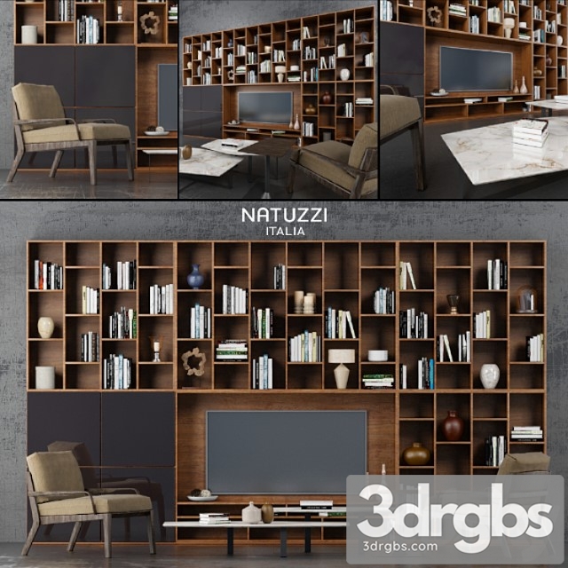 Natuzzi Armchair Wall 3dsmax Download - thumbnail 1