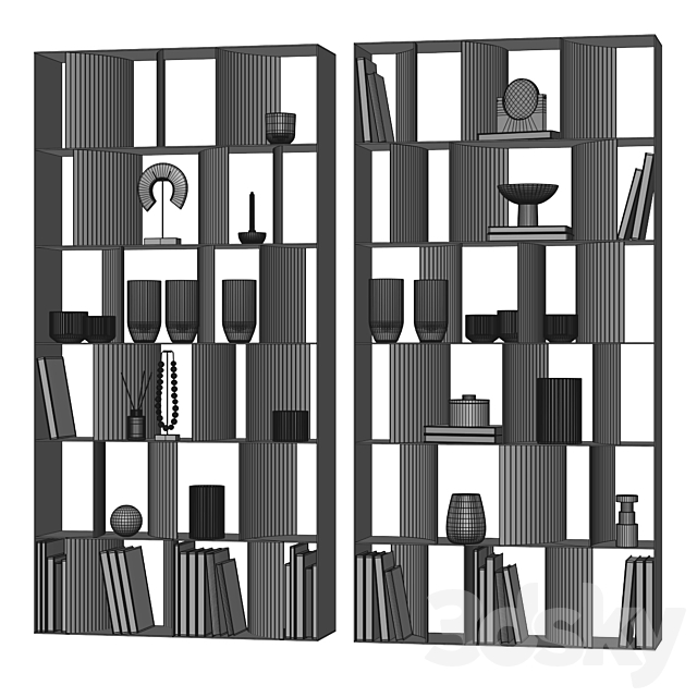 Nautilus Bookcases 3DSMax File - thumbnail 5