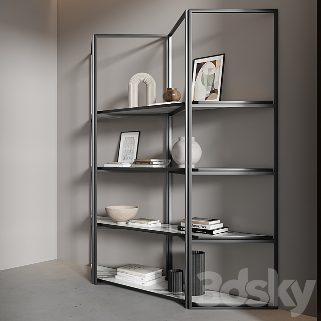 Opera Bookcase by Italon 3DSMax File - thumbnail 4