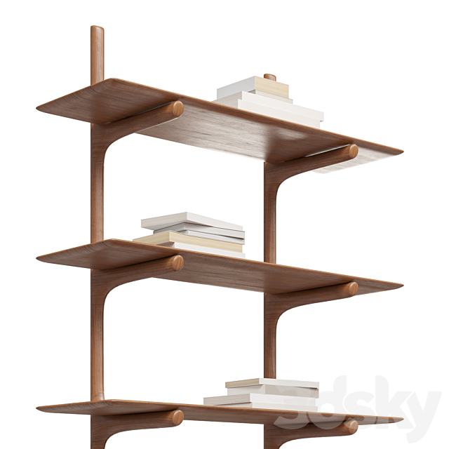 Pi Wall Shelf 3DS Max Model - thumbnail 2