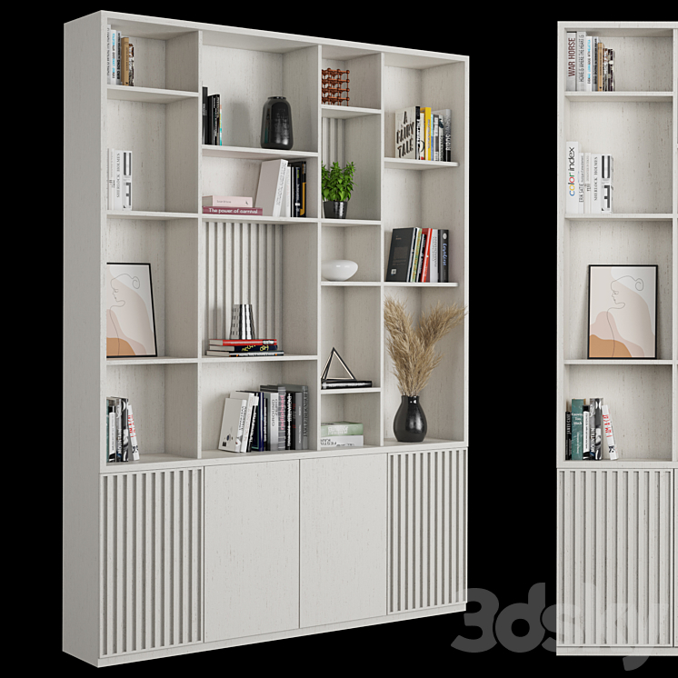 Rack and Bookcase 09 3DS Max - thumbnail 1