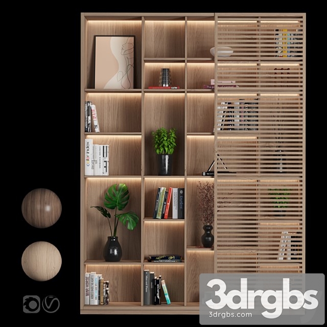 Rack and bookcase 10 2 3dsmax Download - thumbnail 1