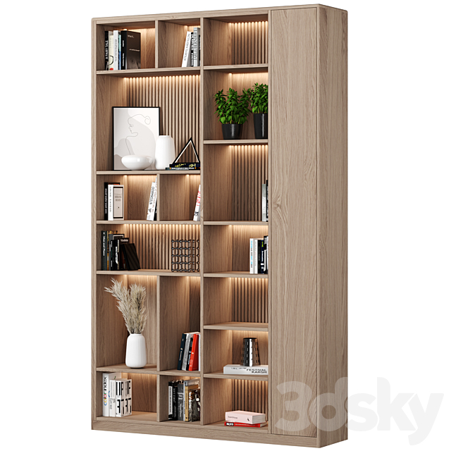 Rack and Bookcase 125 3ds Max - thumbnail 2