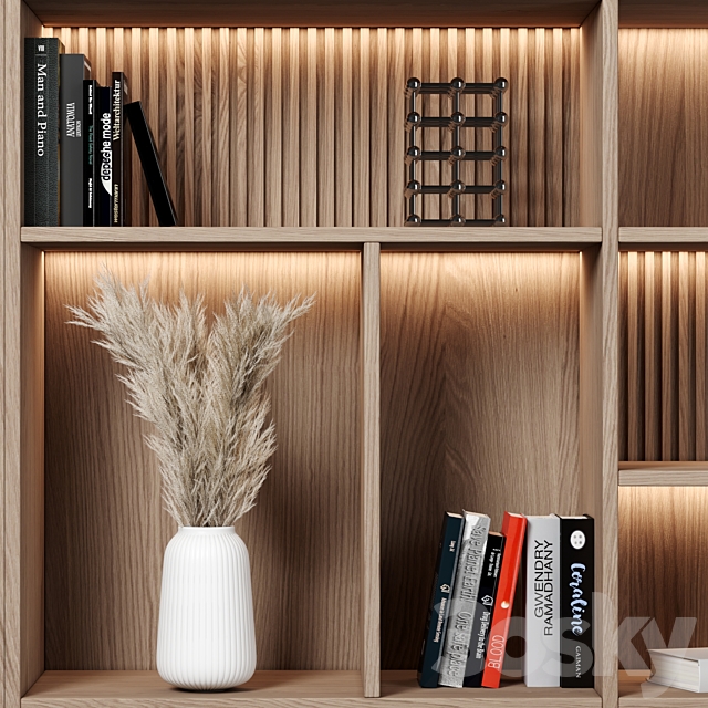 Rack and Bookcase 125 3ds Max - thumbnail 3