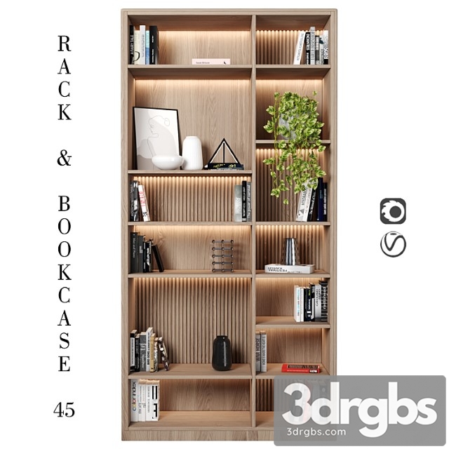 Rack and bookcase - thumbnail 1