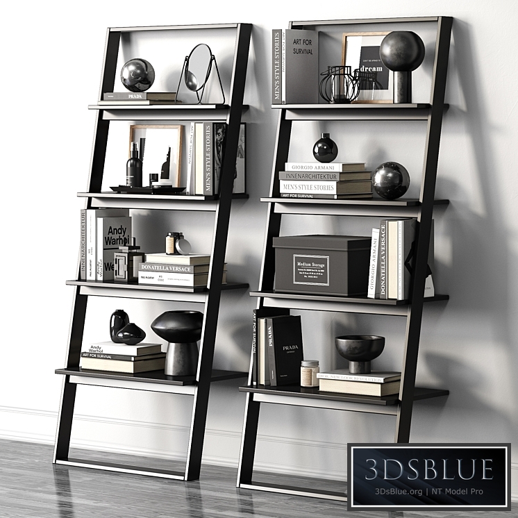 Rack BORDEAUX (black) by BoConcept 3DS Max - thumbnail 3