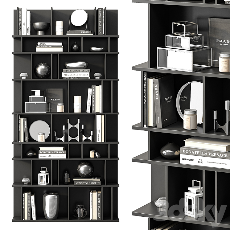 Rack COMO (black) by BoConcept 3DS Max - thumbnail 1