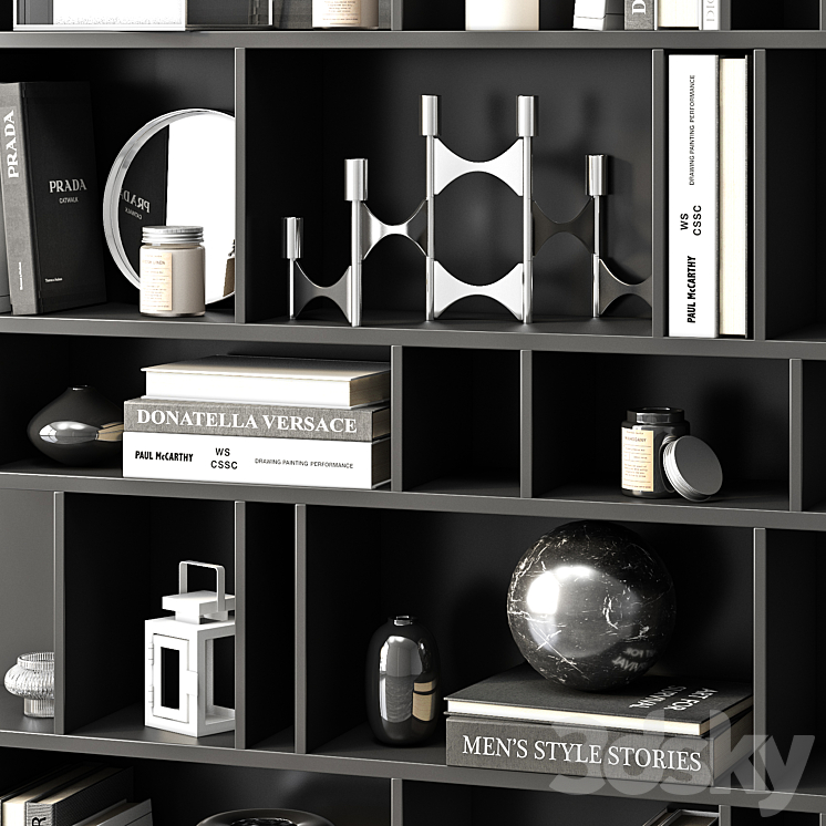 Rack COMO (black) by BoConcept 3DS Max - thumbnail 2