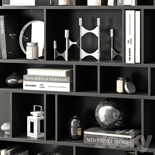 Rack COMO (black) by BoConcept 3DSMax File - thumbnail 2