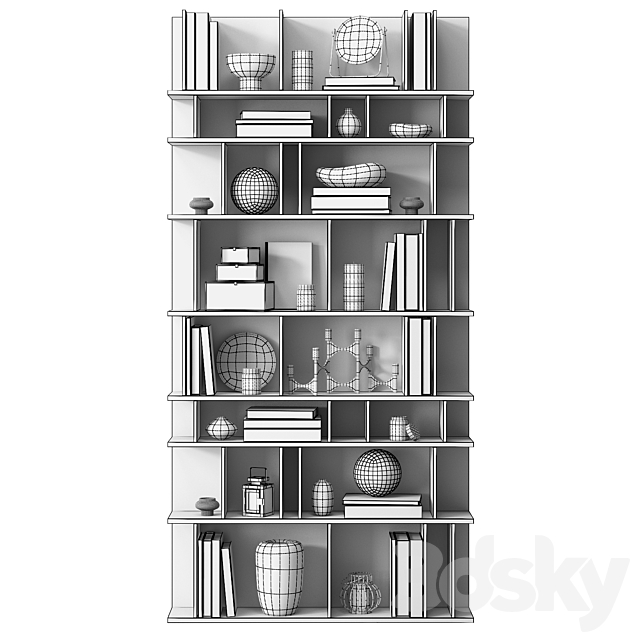 Rack COMO (black) by BoConcept 3DSMax File - thumbnail 3