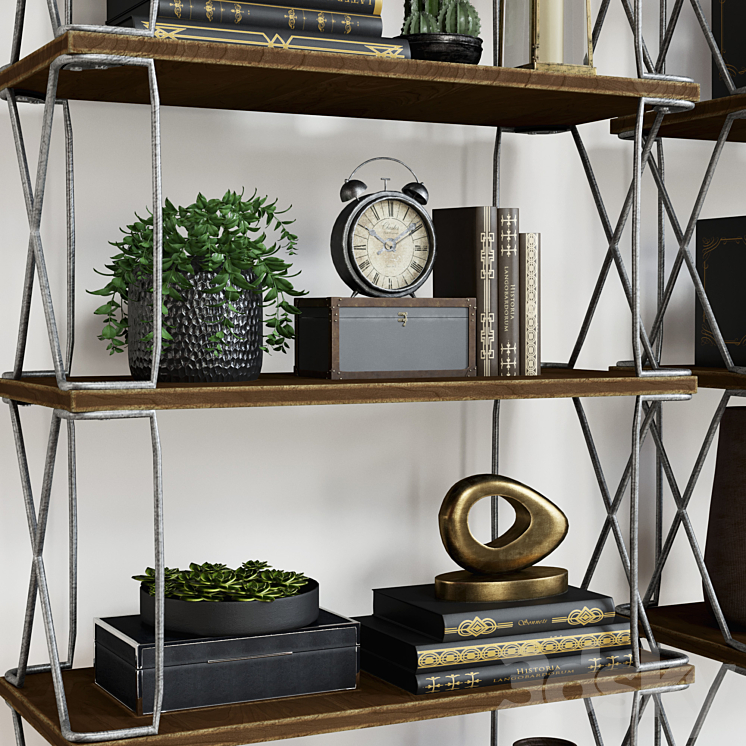 Rack Dublin Pottery Barn 3DS Max - thumbnail 2