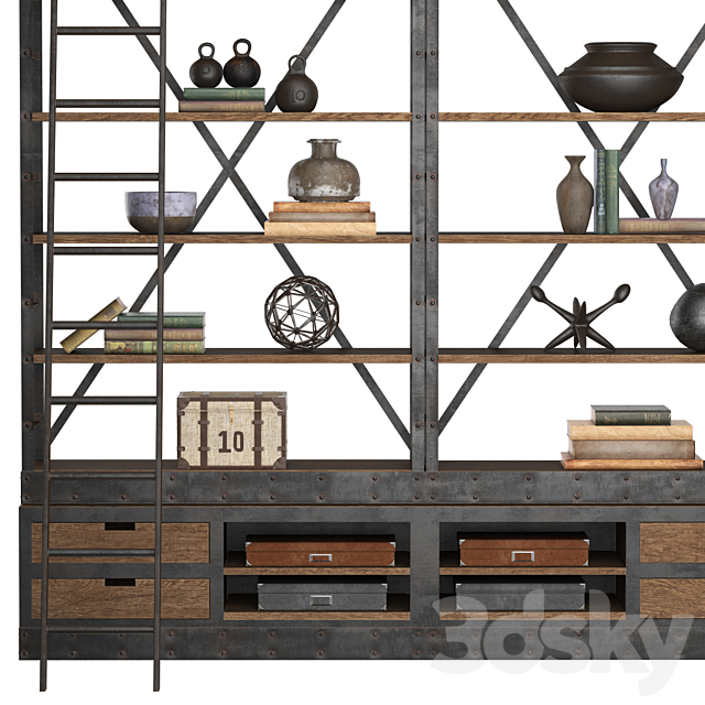 RACK INDUSTRIAL IRON 3DSMax File - thumbnail 3