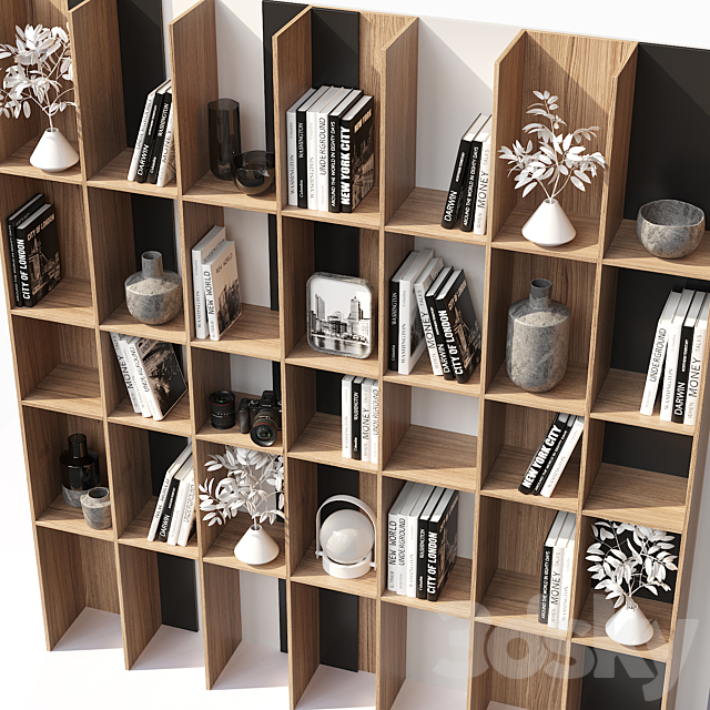 Rack with decor 3ds Max - thumbnail 3