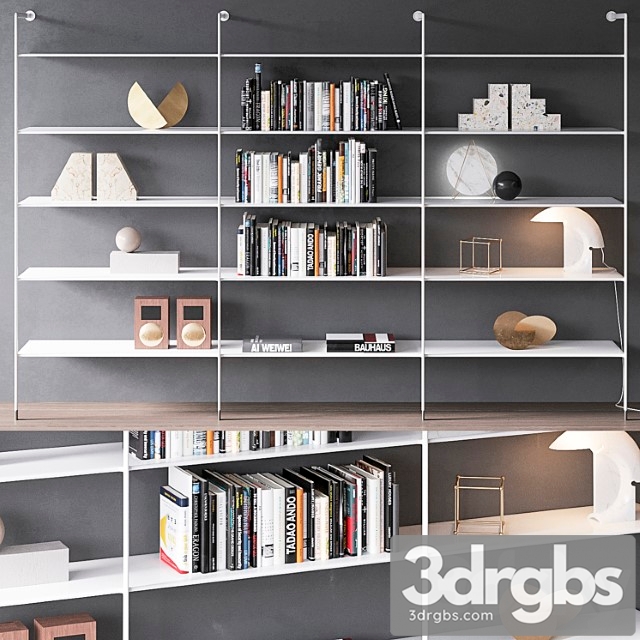 Rimadesio Wind Wall Bookcase 3dsmax Download - thumbnail 1