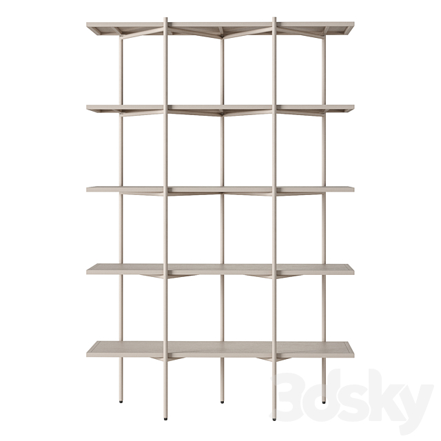 RJ living cross shelving 3ds Max - thumbnail 3