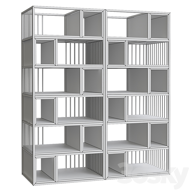 Shakedesign Bookcases No. 18 3DSMax File - thumbnail 2