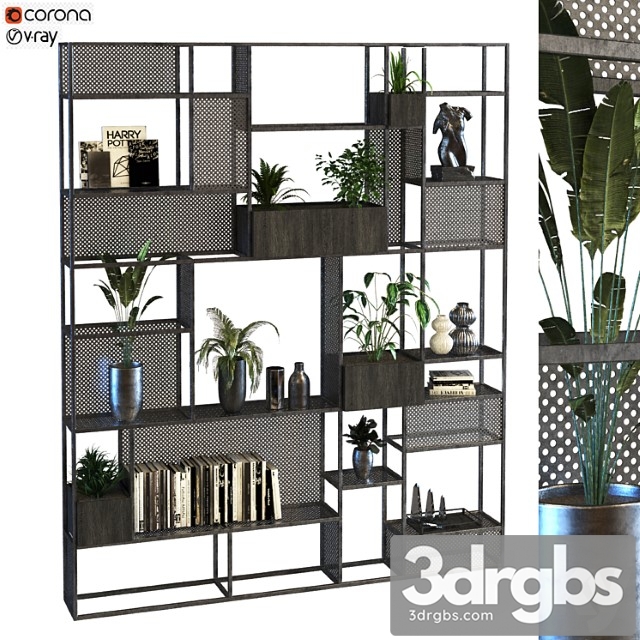 Shelf Furniture Set 012 3dsmax Download - thumbnail 1