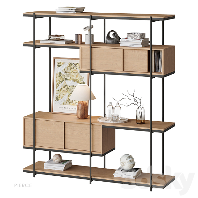 Shelf NG14 Pierce West Elm 3ds Max - thumbnail 1