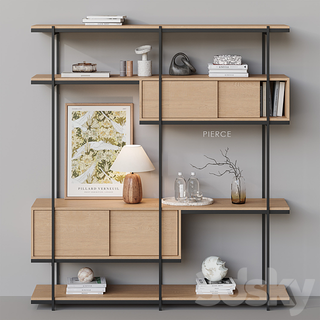 Shelf NG14 Pierce West Elm 3ds Max - thumbnail 2