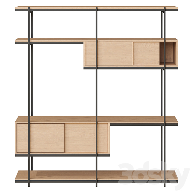 Shelf NG14 Pierce West Elm 3ds Max - thumbnail 3