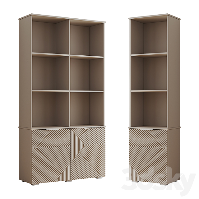 Shelton shelving from divan.ru 3DS Max Model - thumbnail 2