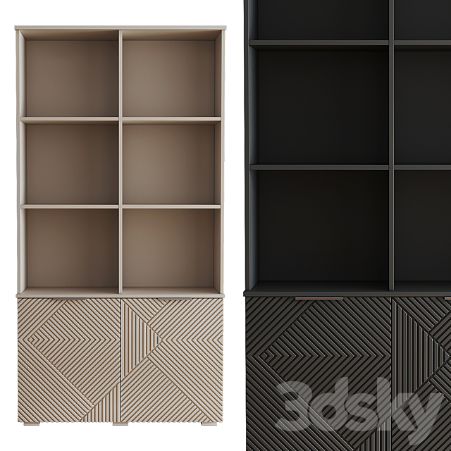 Shelton shelving from divan.ru 3DS Max Model - thumbnail 4