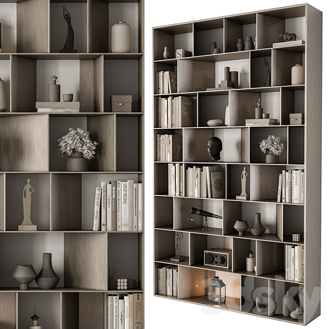 Shelves Decorative – Rack Set 14 3DS Max Model - thumbnail 3