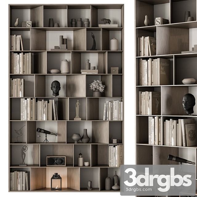 Shelves Decorative Rack Set 14 3dsmax Download - thumbnail 1