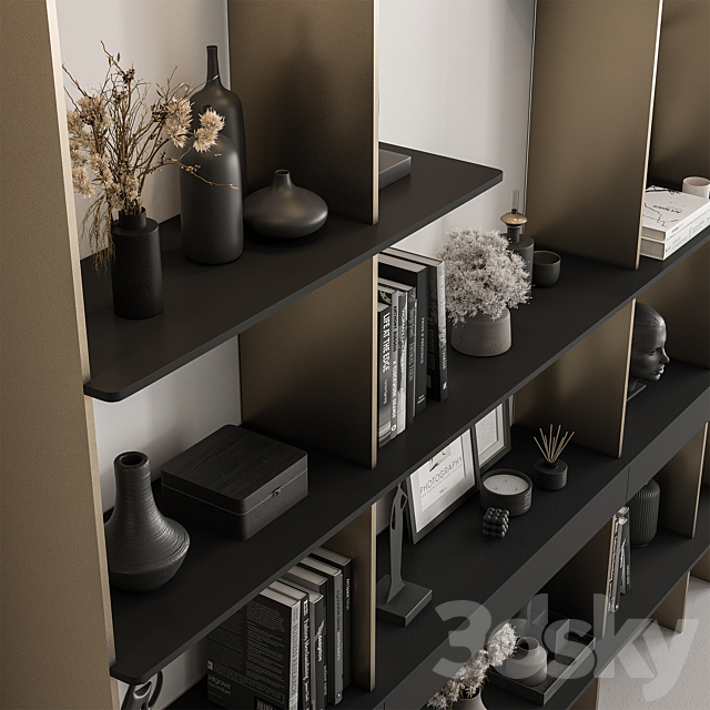 Shelves Decorative – Rack Set 18 3DS Max Model - thumbnail 2