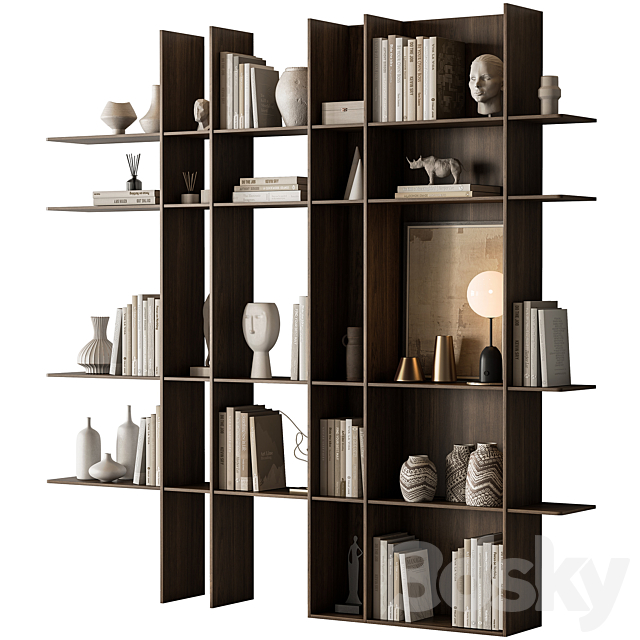 Shelves Decorative – Rack Set 19 3ds Max - thumbnail 2