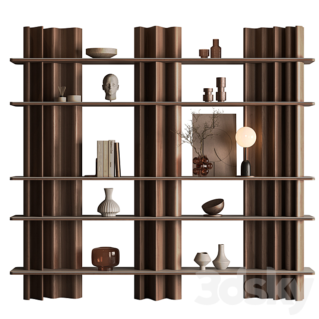 Shelves Decorative – Rack Set 23 3ds Max - thumbnail 1