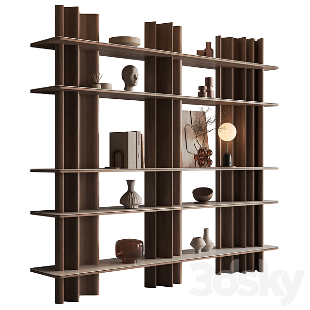 Shelves Decorative – Rack Set 23 3ds Max - thumbnail 2