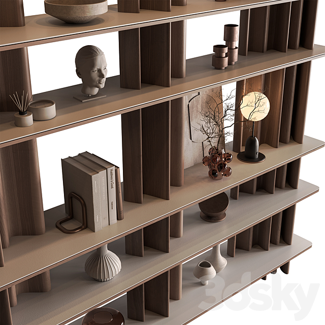 Shelves Decorative – Rack Set 23 3ds Max - thumbnail 3