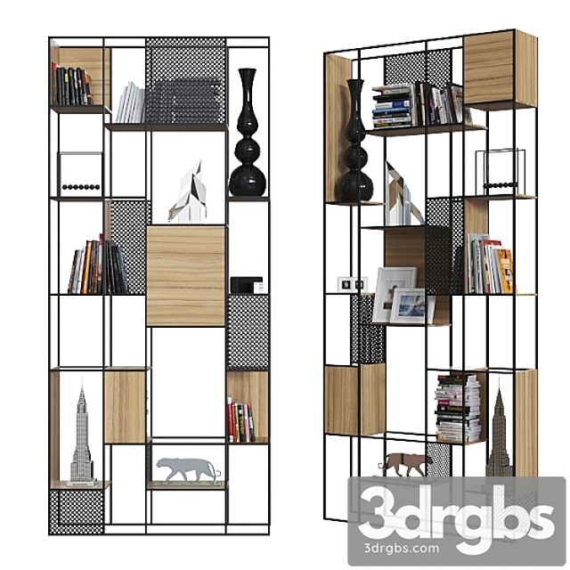 Shelving 008. 2 3dsmax Download - thumbnail 1