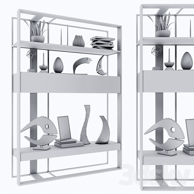 Shelving 38 3DS Max Model - thumbnail 2