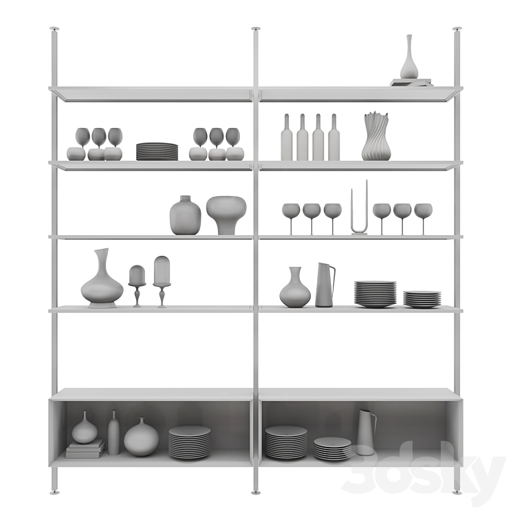 Shelving 45 3DS Max - thumbnail 2