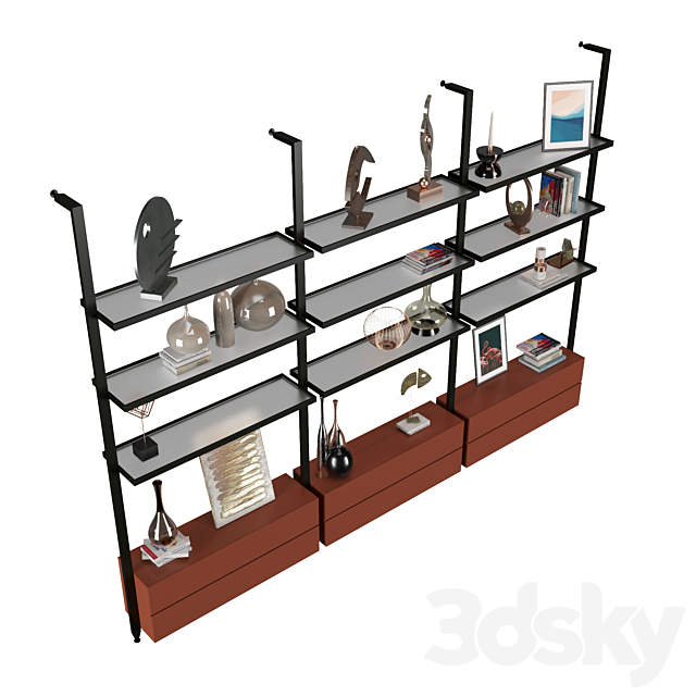 Shelving 57 3DS Max Model - thumbnail 3