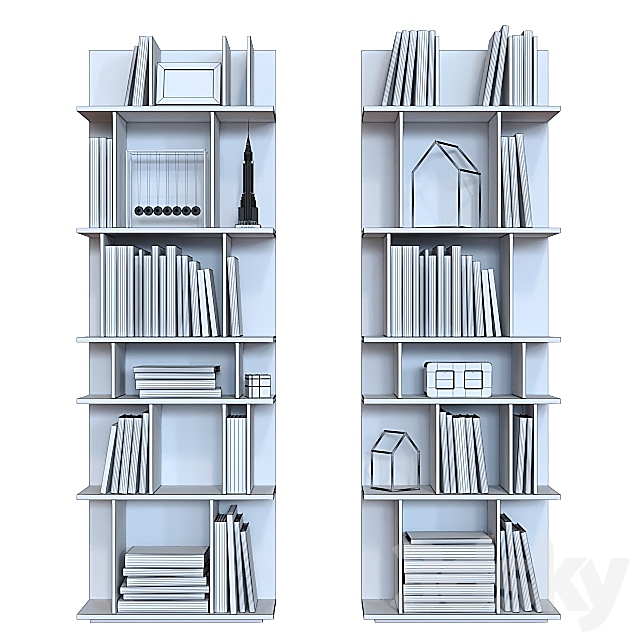 Shelving BoConcept COMO 2. 3DS Max Model - thumbnail 3