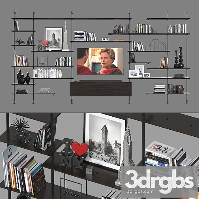 Shelving cattelan italia 2 3dsmax Download - thumbnail 1