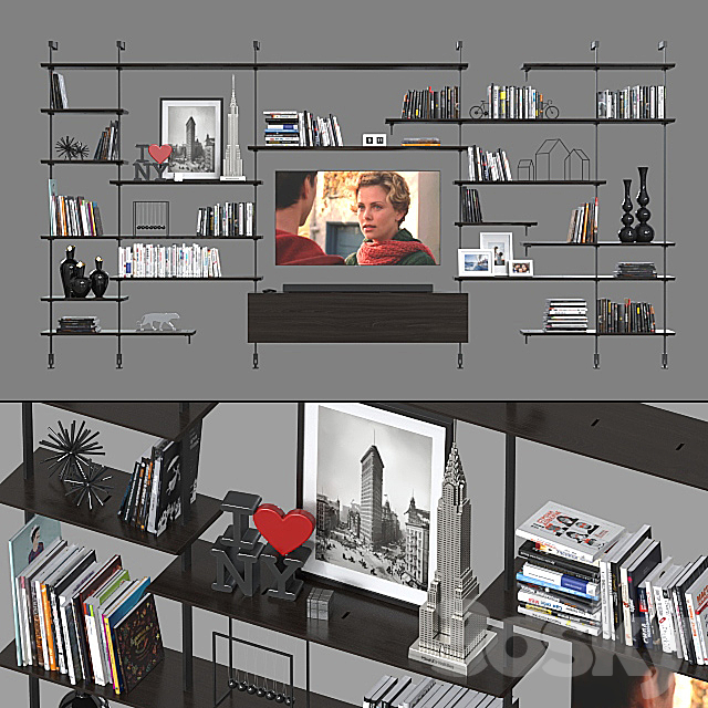 Shelving Cattelan italia 3DSMax File - thumbnail 1