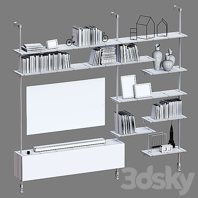 Shelving Cattelan italia Airport 3. 3ds Max - thumbnail 3