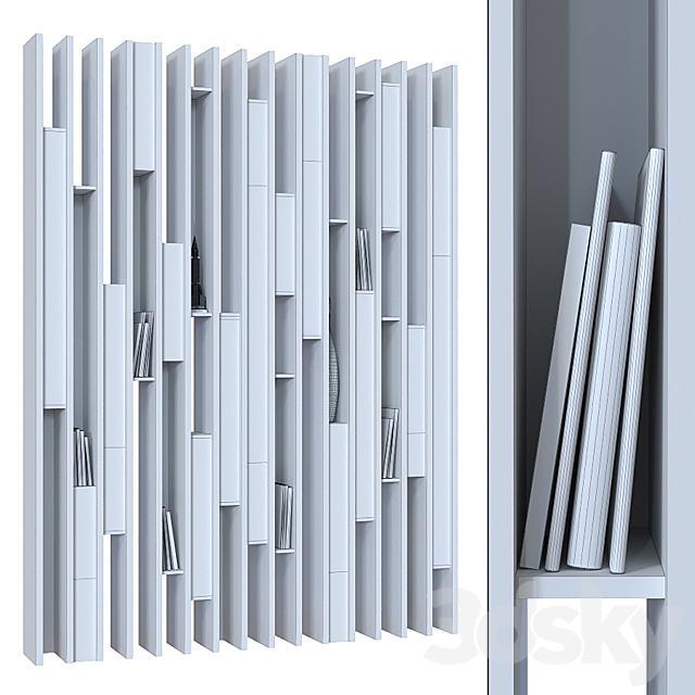 shelving partition 3DS Max Model - thumbnail 3