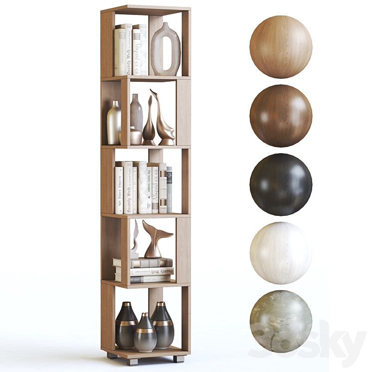 Shelving unit Hoff Soho 3DS Max Model - thumbnail 1