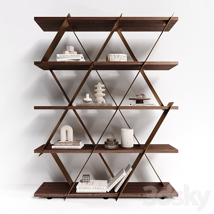 Shelving unit Tonin Casa Castle 3DS Max - thumbnail 2